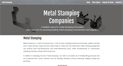 Desktop Screenshot of metalstamper.net