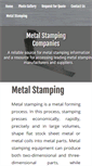 Mobile Screenshot of metalstamper.net
